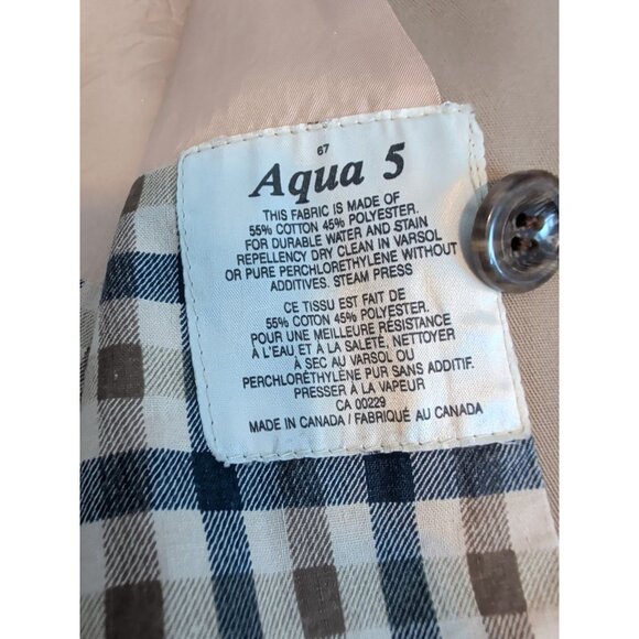 Vintage 80’s Aquascutum Trench Coat Overcoat Mens Aqua 5 XXL Punk Blokecore Vtg - Picture 12 of 16